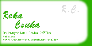 reka csuka business card